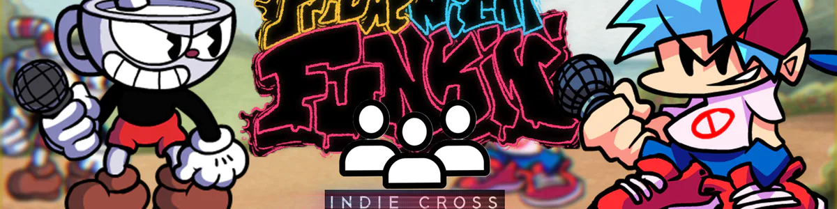 FNF Multiplayer Indie Cross + Custom BG [Friday Night Funkin'] [Mods]