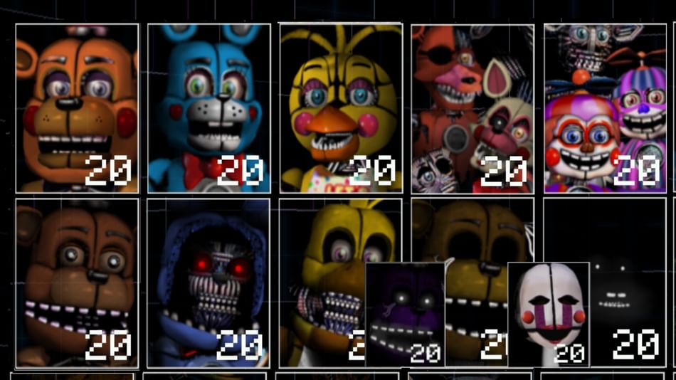 Made FNaF 2 Custom Night icons for almost all animatronics from the main  games. : r/fivenightsatfreddys