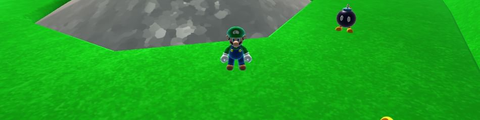 mario 64 green screen online