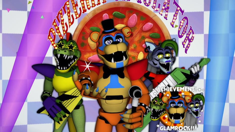 FNAF 6 Extras - All Animatronics Showcase On Stage (Freddy Fazbear's  Pizzeria Simulator) 