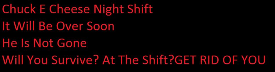 Chuck E Cheese Night Shift By Nightmarefoxygaming207 Chuck E Cheese Night Shift By Nightmarefoxygaming207