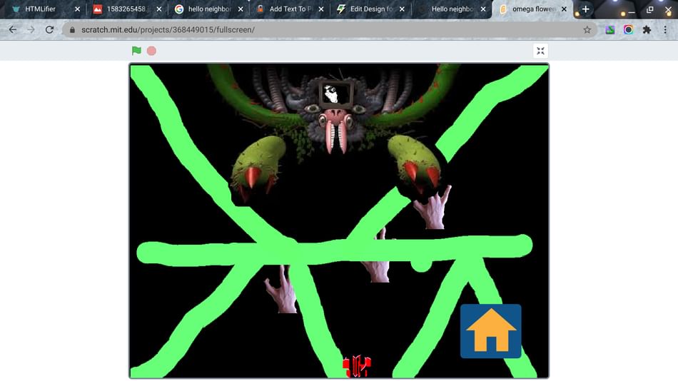 Omega flowey in scratch?! 