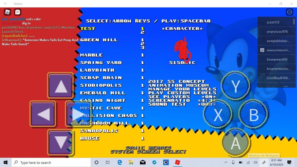 Custom levels 3 in Classic Sonic Simulator and Classic Simulator