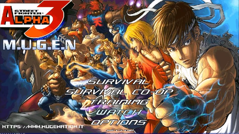 Street Fighter One Remake [PC: MUGEN] Gameplay até zerar! 