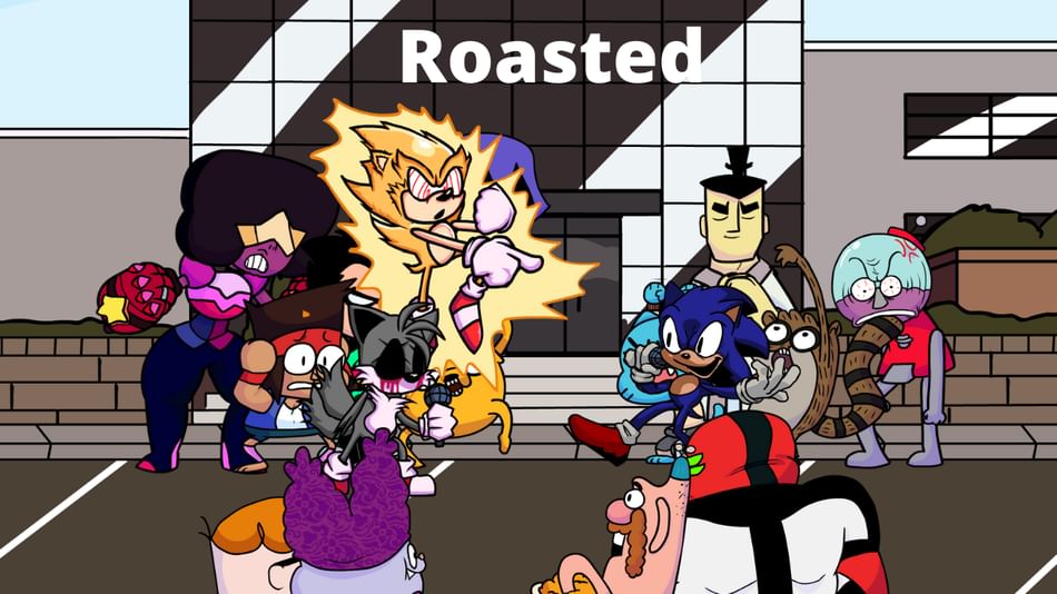 Since Fleetway Super Sonic roasted Sonic.exe and Majin Sonic, here are  concept roasts to other characters from his mod as well as the two other  Sonic mods collaborating. (Try to guess the