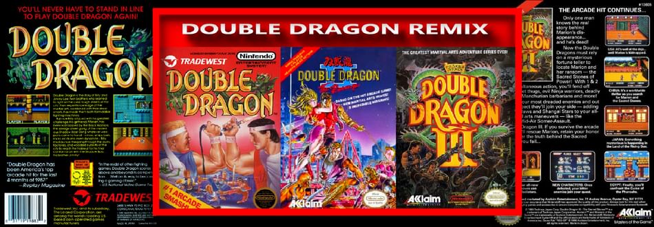 Jeu NES Double Dragon - Version Française - Très Bon État - Jeu De Combat Rétro