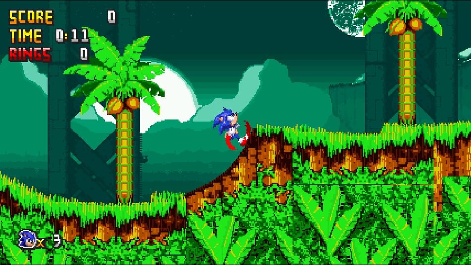 green hill in simple sonic worlds by chucknick - Game Jolt