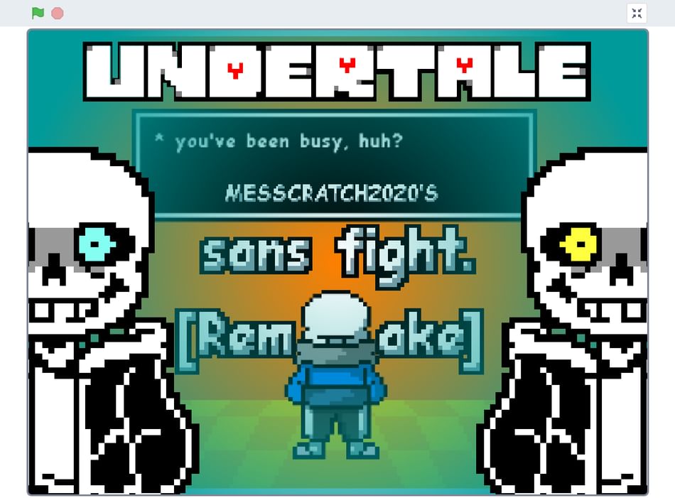 SOMEONE MADE THE SANS FIGHT IN SCRATCH!!!