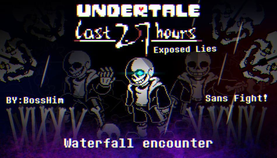 TO the BASIC Fallin‘ Last Chapter Old Game)Undertale: The Last 27 Hours Sans Waterfall encounter! by