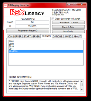 RBXLegacy (Discontinued) by Bitl Development Studio - Game Jolt
