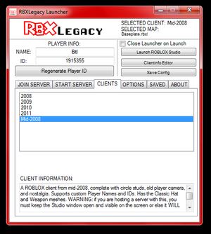 Old ROBLOX Client Search