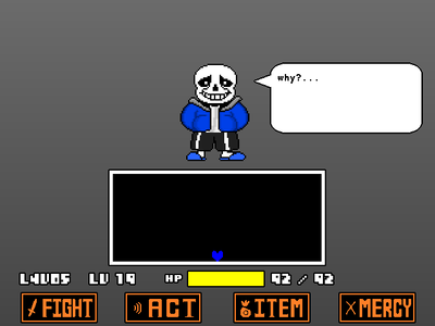 Sans Fight Simulator - No Hit Hardmode (No Soul Used) 