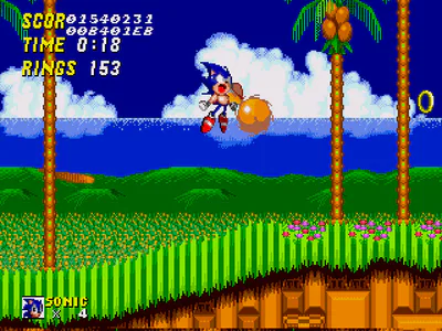 Play Genesis Sonic 2 Darkspine Sonic Online in your browser 