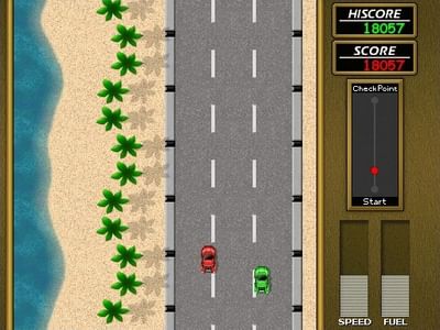 play online road fighter game