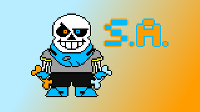 Sans fight animation pixel art