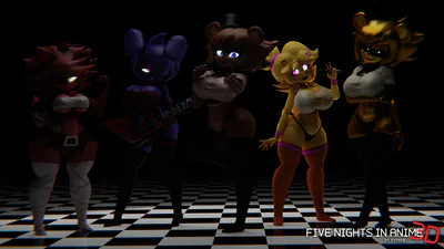 Five Nights in Anime 3D Android Free Download - FNAF Fan Games