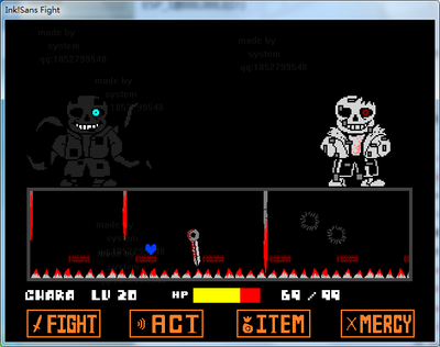 Ink!Sans 2 player fight (P1 Ink P2 Player) by SwitchGlitch - Play Online -  Game Jolt