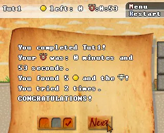 Tutorial level 1 cleared!