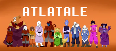 A full height ref of all the characters in atlatale.