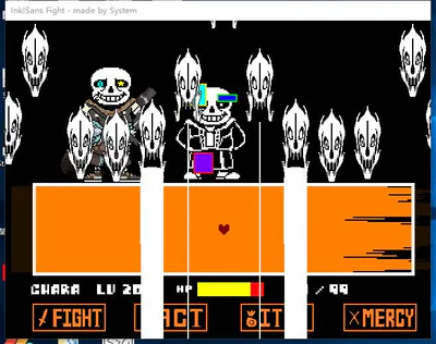 Undertale Ink Sans Full Fight (Version 0.30) 