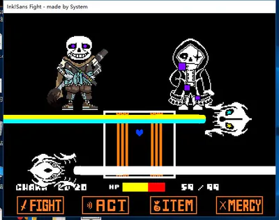 Undertale Fight Ink Sans Beta - Colaboratory