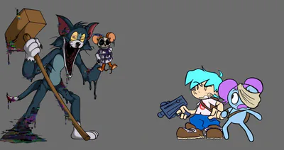 Friday Night Funkin' VS Corrupted Tom & Jerry, Bugs Bunny, Shaggy