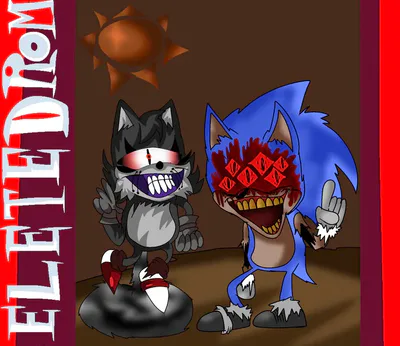 Official Promo Art that was going to be used for the Sonic.EXE V3 Update :  r/FridayNightFunkin