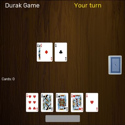 durak game one player/computer