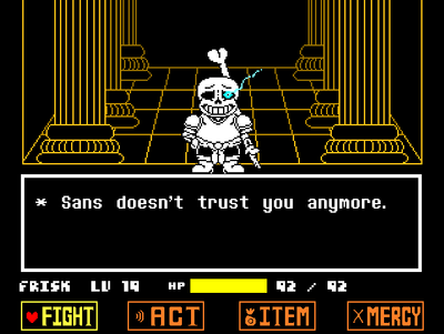 Underswap Sans Fight - Physics Game by thegreenfiretruc