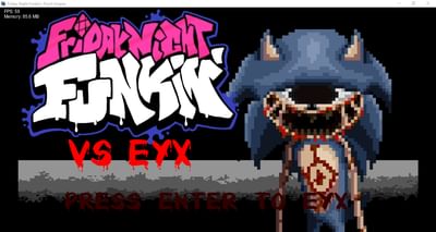 FNF VS Sonic.EYX / Sonic.EXE - eye-on-you Song (FNF MOD/Creepypasta)  (Friday Night Funkin') 