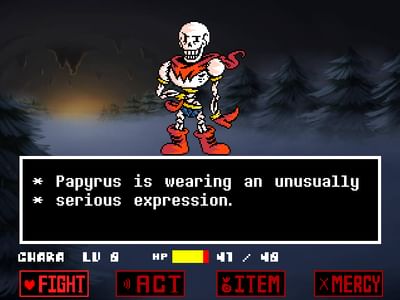 Undertale Genocide Papyrus Boss Fight By Patrick The Star Game
