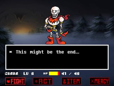 undertale papyrus fight undertale papyrus fight