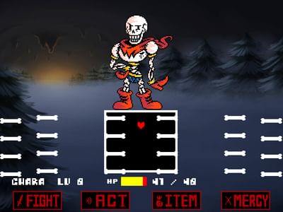 undertale bill boss fight fan made on scratch