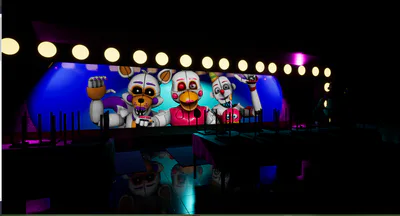 Funtime Chica Jumpscare: Five Nights at Chica's Party World #fnaf #fiv, funtime  chica