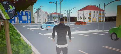 Parking area for cars near the hospital