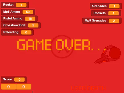 Game Over Screen