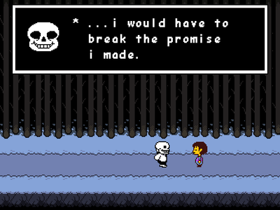 Timetwist - The promise. This is a backstory between Sans and