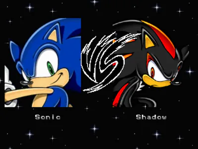 SONIC VS SHADOW IN A MUGEN FIGHT 