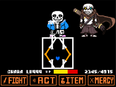 PR!ink!sans fight phase1~3 [undertale fun game] by I---program