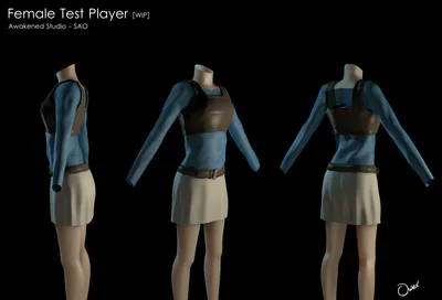 A WIP of a character model (for testing purpose)