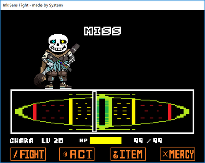 ink!sans fight demo 