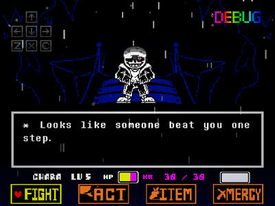 Xen/[Oku]/{Meg} on Game Jolt: a probably oversized canon Dustdust sans  overworld sprite