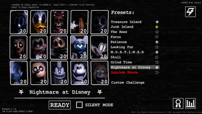 Aggressive Nightmare achievement in Five Nights at Freddy's 3