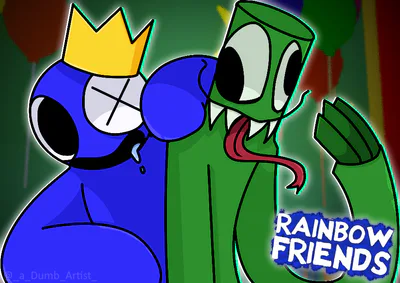 GoodBye'' BLUE 🎤 FNF Rainbow Friends Animation 