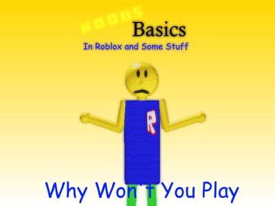Baldis Basics Roblox Game