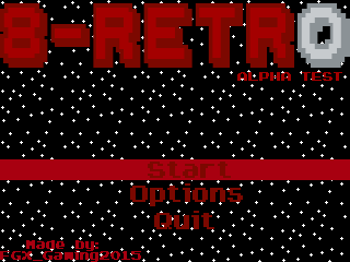 Title screen of the game