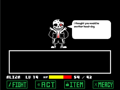 Bad Time Simulator Horrortale Sans Battle 