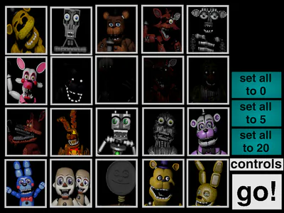 My idea for an Ultimate Custom Night re-roster. : r/fivenightsatfreddys