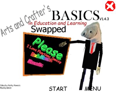 I acceded an unknown are in Baldi's Basics Plus using mod menu