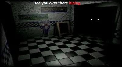 i see you over there hiding